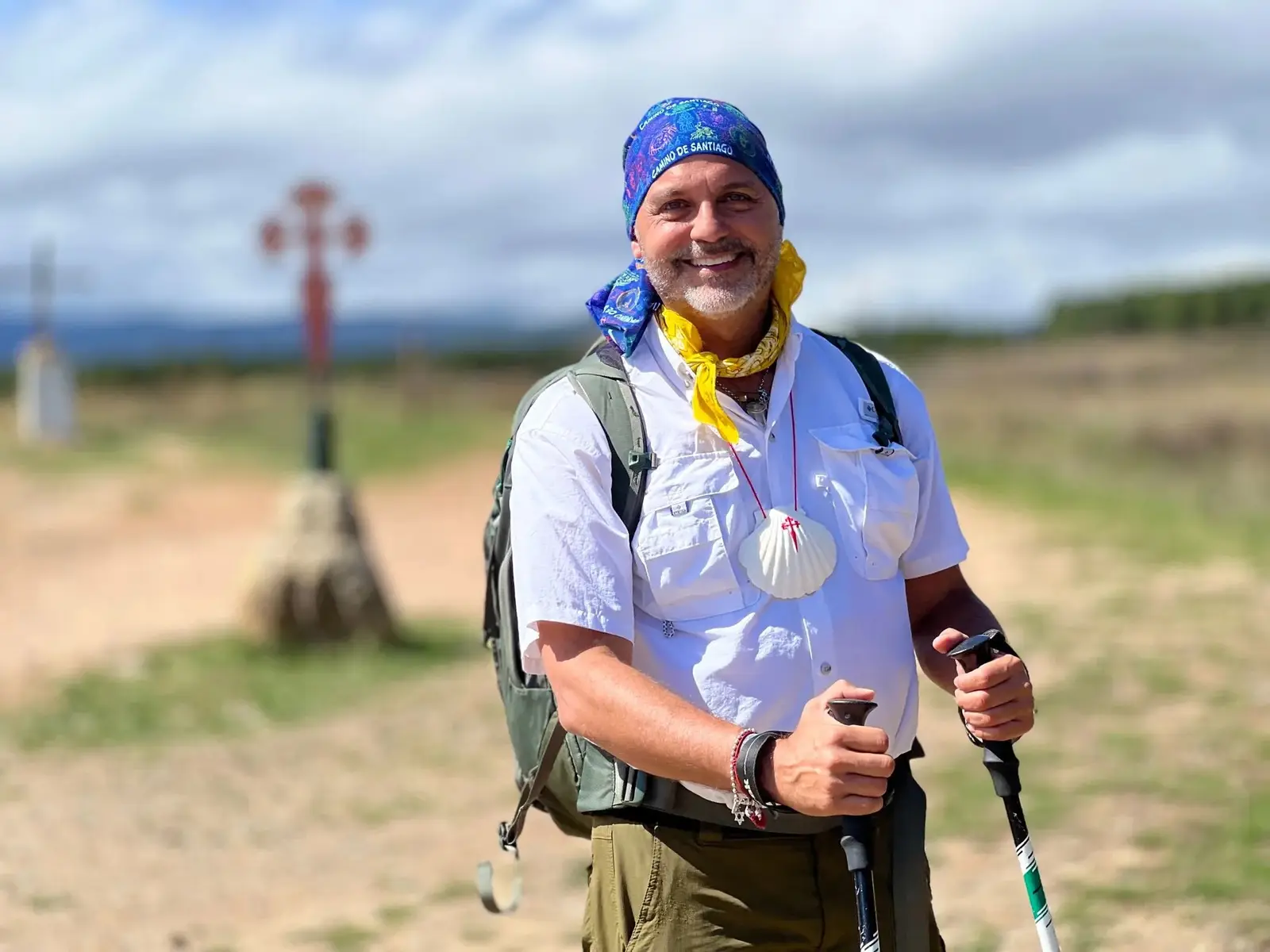 Alejandro Pérez Bolaños en el Camino de Santiago