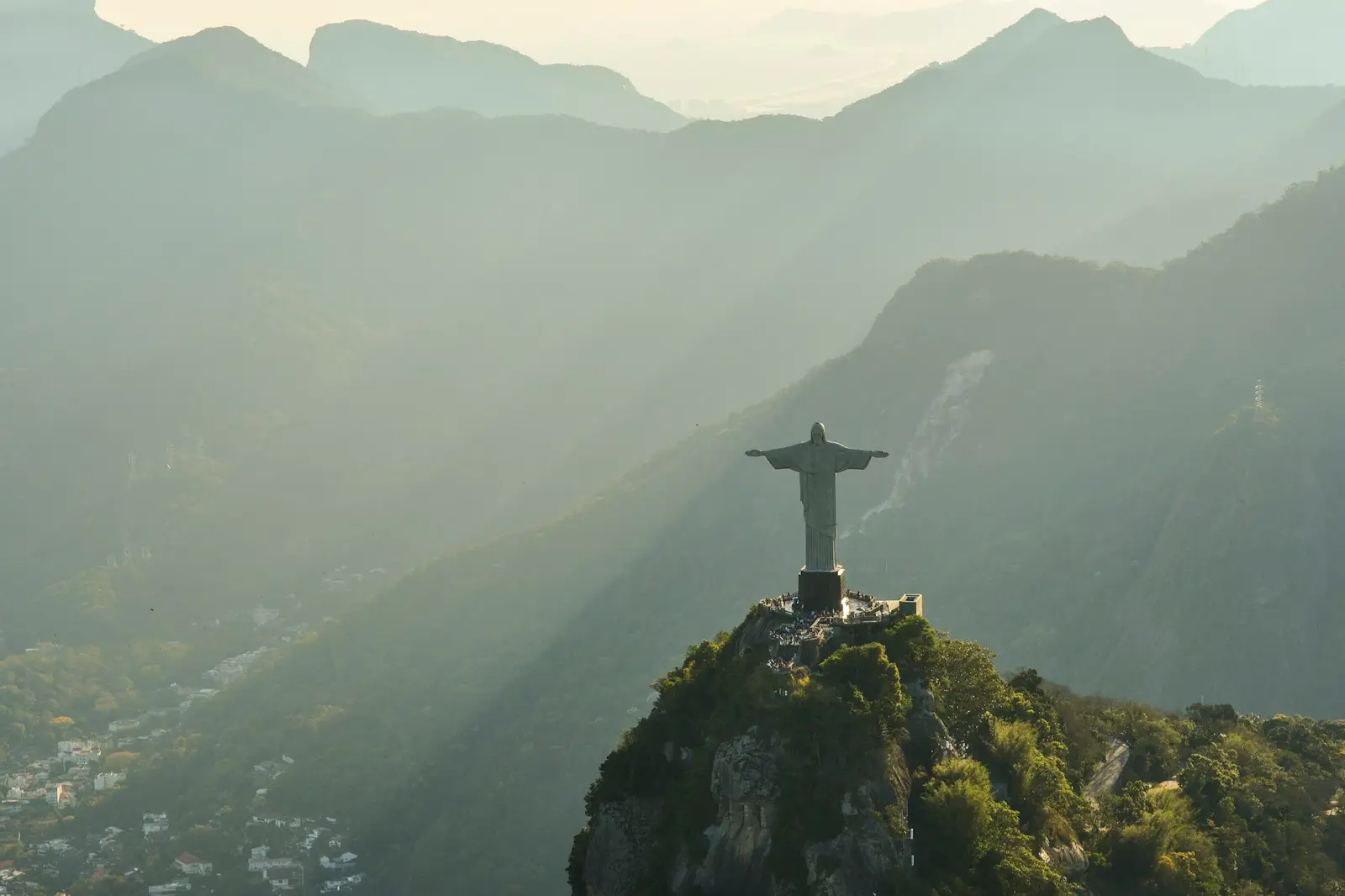 El Cristo Redentor sobre la bahía de Río de Janeiro